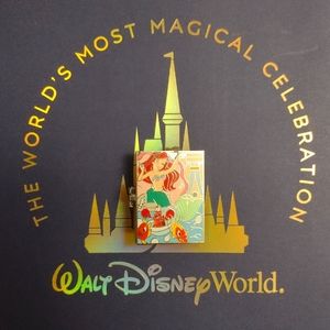 Disney Ariel The Little Mermaid Passholder Quarterly Mosaic Series LE Hinged Pin